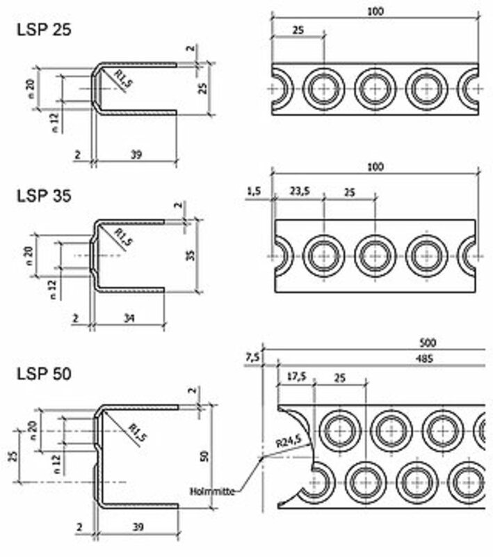 LEITERSPROSSEN LEITER SPROSSE ALUMINIUM TRITTKANTE ANTRITT TREPPENSTUFE 0,5  / 2M